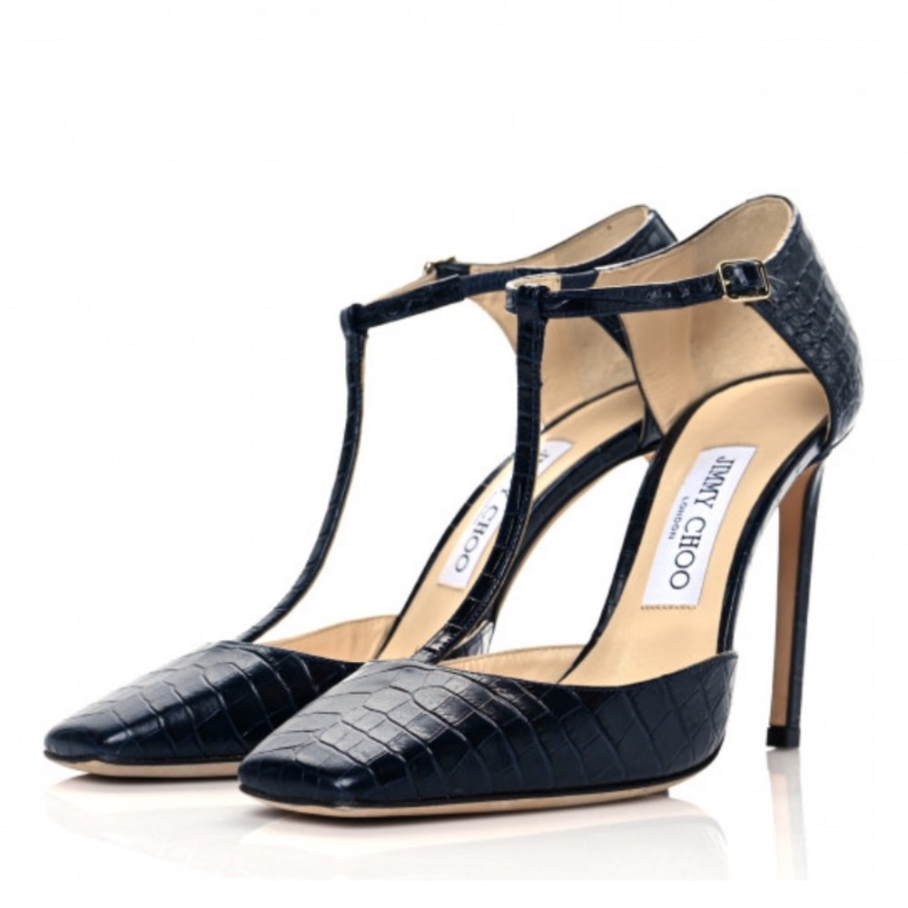 Jimmy Choo navy heels NEW